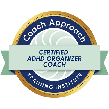 Certified ADHD Organizer Coach Credential Badge - Coach Approach Training Institute