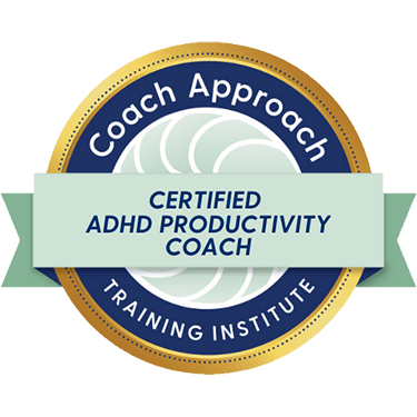 Certified ADHD Productivity Coach Credential Badge - Coach Approach Training Institute